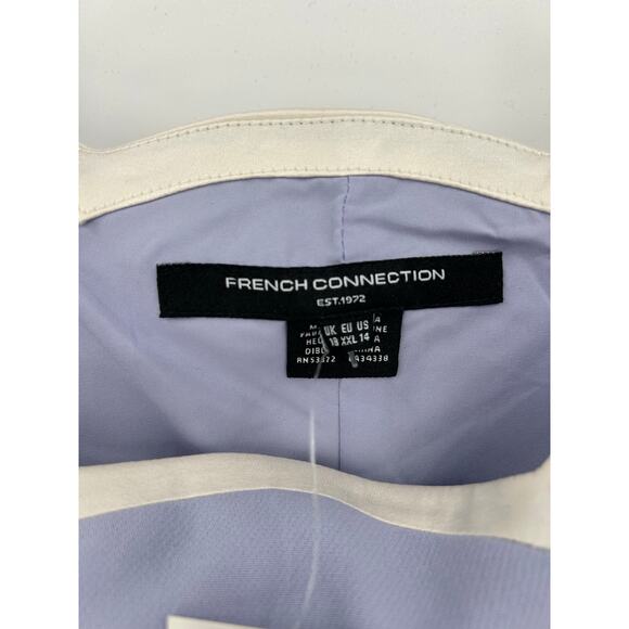 FRENCH CONNECTION Azra Scallop Mini Dress Lavender Sz 14 Romantic Soft Glam NWT - Picture 6 of 11